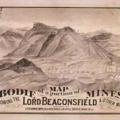 Old map of Bodie Old map of Bodie