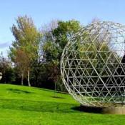 Giant 'buckyball' molecule sculpture