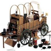 Chuck wagon with Dutch ovens