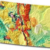 Colorado geology and topography map