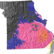 Missouri geology and topography map