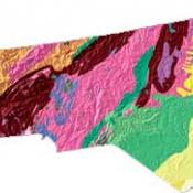 North Carolina geology and topography map