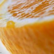 Juicy orange slice