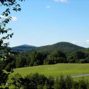 Blue hills in Conway, Massachusetts