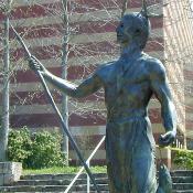 Statue of a Cherokee Indian in Chattanooga, Tennessee