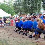 A classic tug-of-war contest