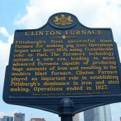 Clinton Furnace Historic Marker in Pittsburgh
