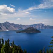 Wizard Island; Crater Lake National Park