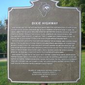 Dixie Highway Historic Marker in Homewood, Illinois