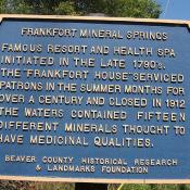 Franklin Mineral Springs in Raccoon Creek State Park PA