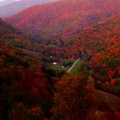 Hills of West Virginia in autumn