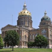 Iowa Capitol building in Des Moines