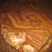 Limestone stalagtite at Diamond Cave in Tennessee