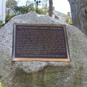 Metacomet Historic Marker, Plymouth, Massachusetts