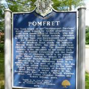 Pomfret, Connecticut historic marker