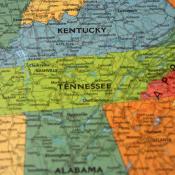 Map of Tennessee USA