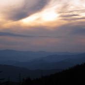 Smokey Mountains at dusk