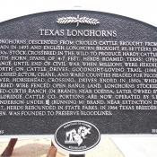 Texas Longhorn Historic Marker, Odessa, Ector County, Texas