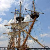 The Kalmar Nyckel docked in Yorktown, Virginia.