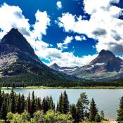 Mountains in Glacier National Park, Montana