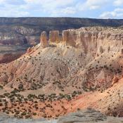 Ghost Ranch landscape in northern New Mexico