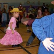 Square dancing kids
