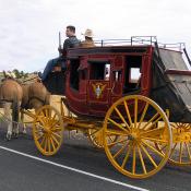 1800s stagecoach overland journey reenactment 