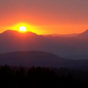 Sunset at Crater Lake, Oregon