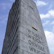 Wright Brothers memorial is made of gray granite from North Carolina