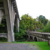 The Blaine Hill 'S' Bridge and U.S. 40 viaduct