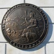 Representation of the great seal of California at the Civic Center in San Francisco