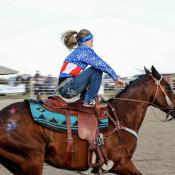 Frontier Days rodeo in South Dakota Badlands