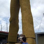The Golden Driller statue in Tulsa, Oklahoma
