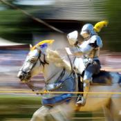 Jousting knight