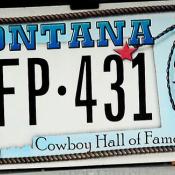 Cowboy Hall of Fame on Montana license plate