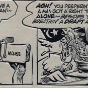 Pogo Possum comic strip characters; Owl and Mouse.