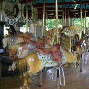 Vintage carousel in Endicott NY