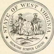 1894 image of West Virginia's seal