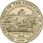 Historic seal of the Territory of Wisconsin