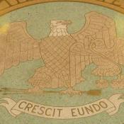 Close-up of New Mexico's great seal on Capitol building floor