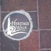 Heritage Walk marker in Baltimore
