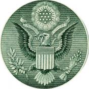 Obverse of Great Seal on dollar bill