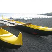 Outrigger canoe in Hawaii