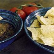 Tortilla chips & black bean salsa